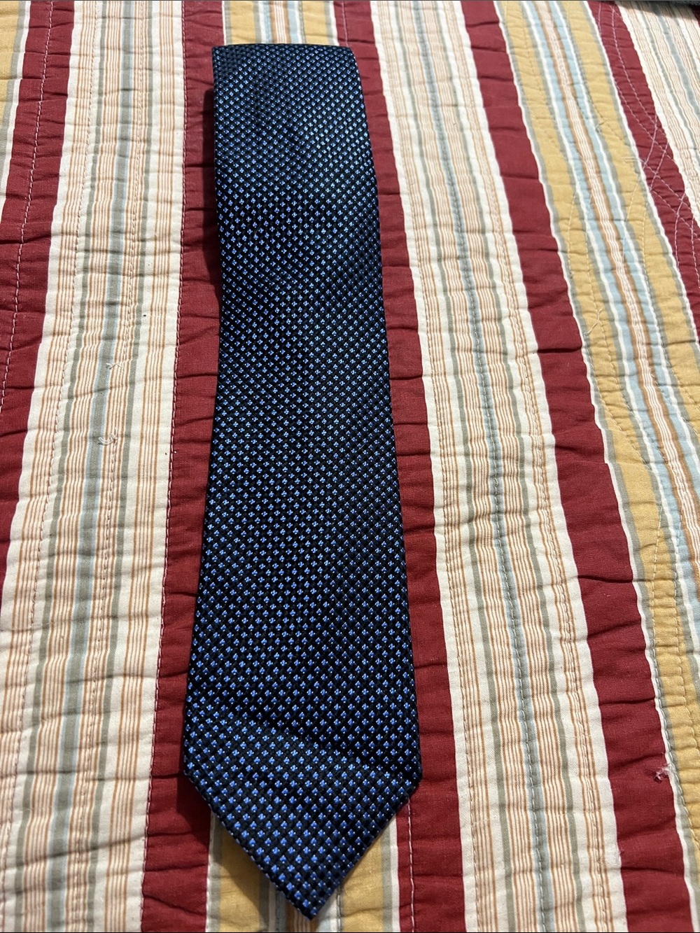 MICHAEL Michael Kors Navy and Light Blue Micro Dot Men's Tie